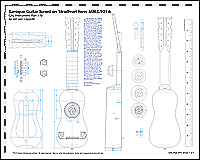 GAL Instrument Plan #70 Baroque Guitar based on Stradivari form